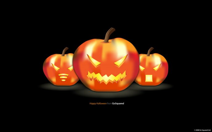 Various Halloween pumpkins-shapes