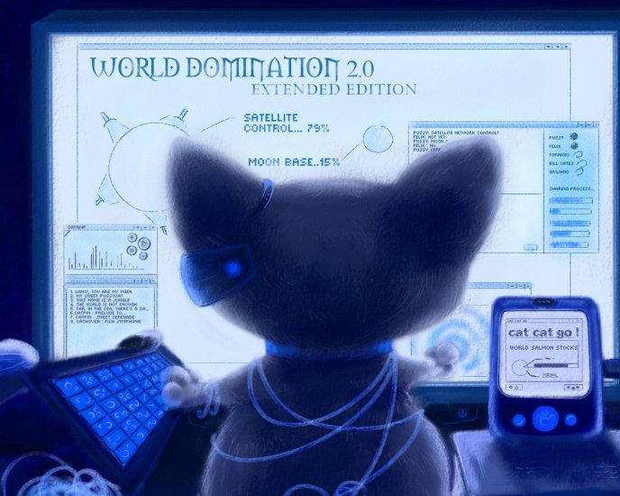 World domination - Intelligent cat
