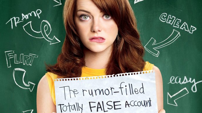 Emma Stone as Olive in Easy A movie