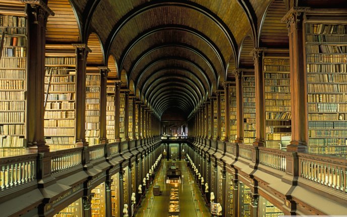 Big old library - millions of books