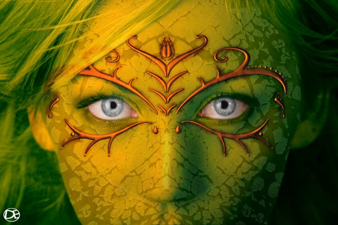 Henna on face(BY Danial Efatie)