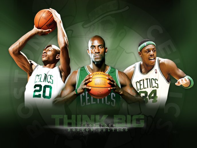 Boston Celtics Big 4 2012 Widescreen Wallpaper