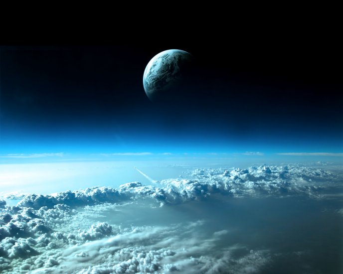 Awesome view from space - Terra HD wallpaper