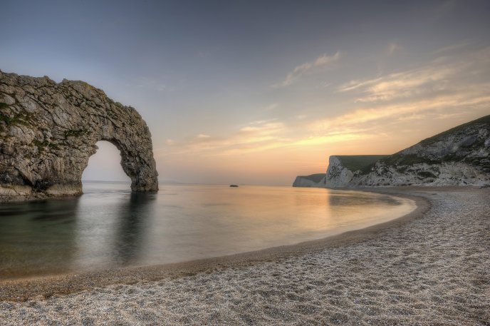 Durdle door - gate in the rock from England HD wallpaper