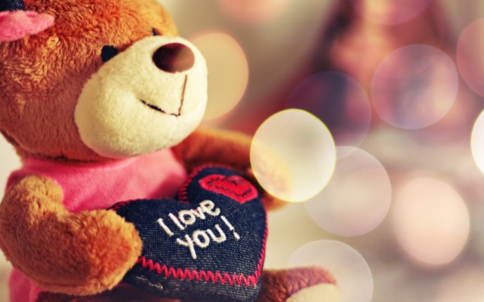 Teddy bear - I love you - Valentine's Day