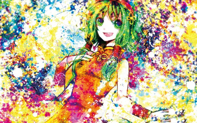 Gadis - beautiful anime girl - color princess