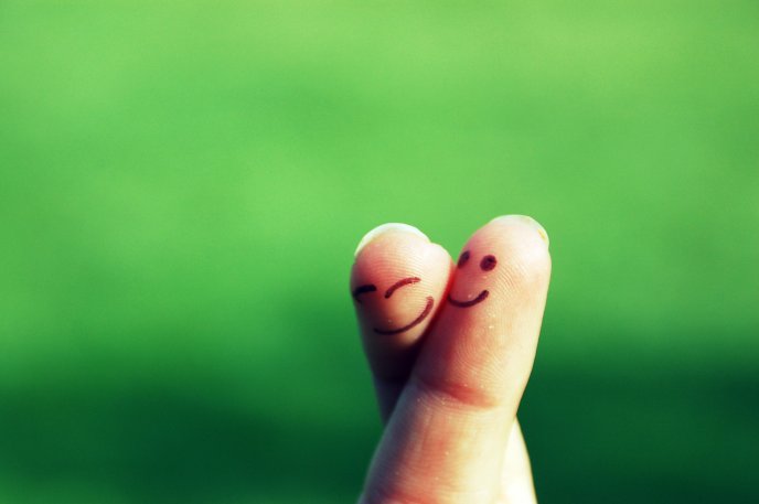 Two cute fingers - I love you