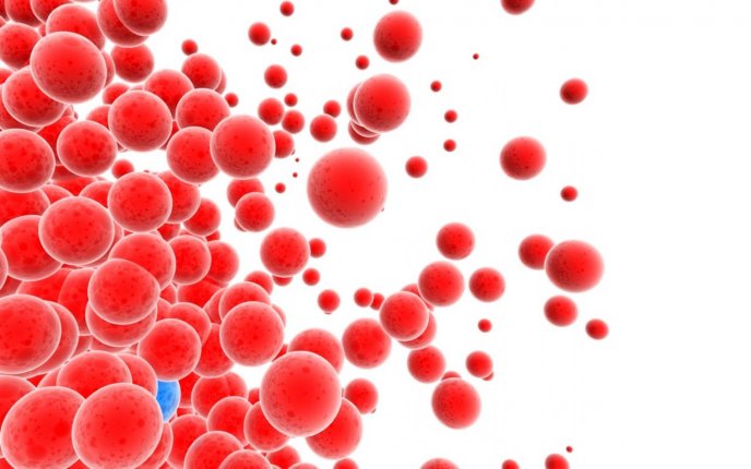 Millions of red bubbles and only a blue bubble