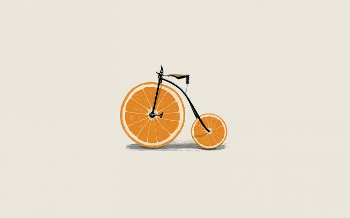 Bicycle technology - use oranges