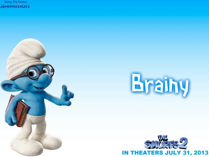 Brainy smurf - the smurf with the book