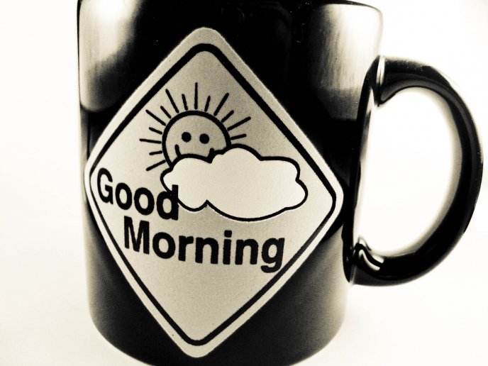 Sun through the clouds - enjoy a good coffee in the morning