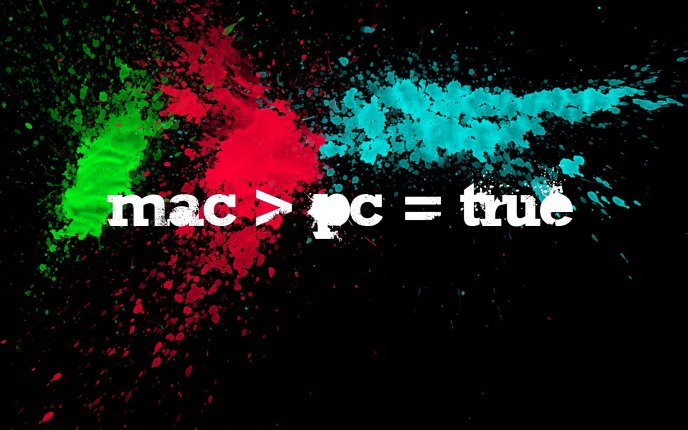 Fight between computers - mac versus pc