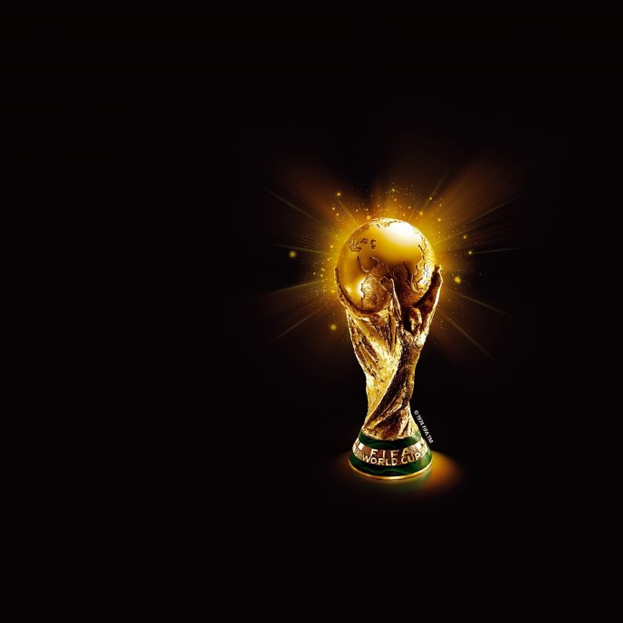 Golden Fifa World cup - football sport