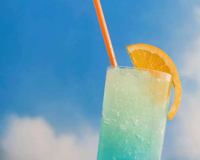 Fresh ice cocktail perfect for warm summer days