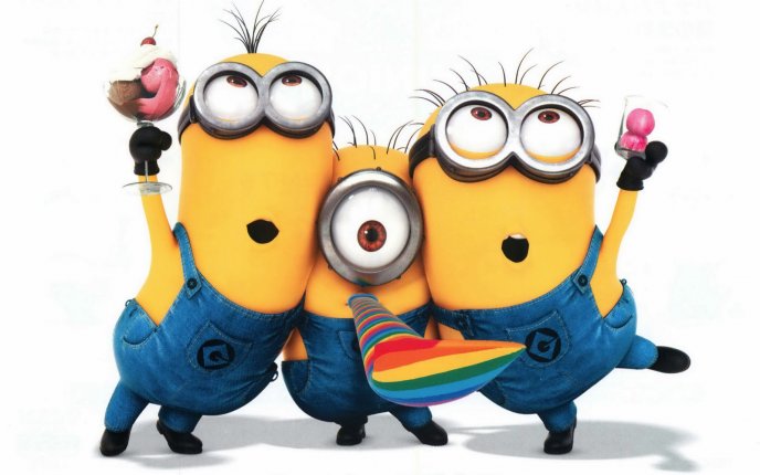 Funny minions from movie Despicable Me