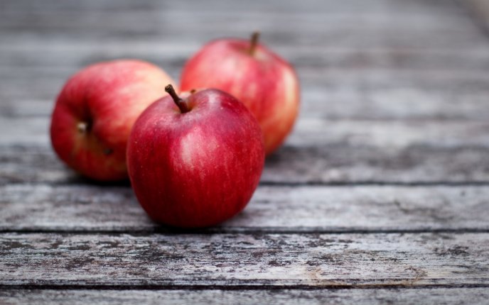 Delicious red apple - eat fresh and healthy