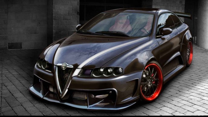 Alfa Romeo GT -  Black tunning car