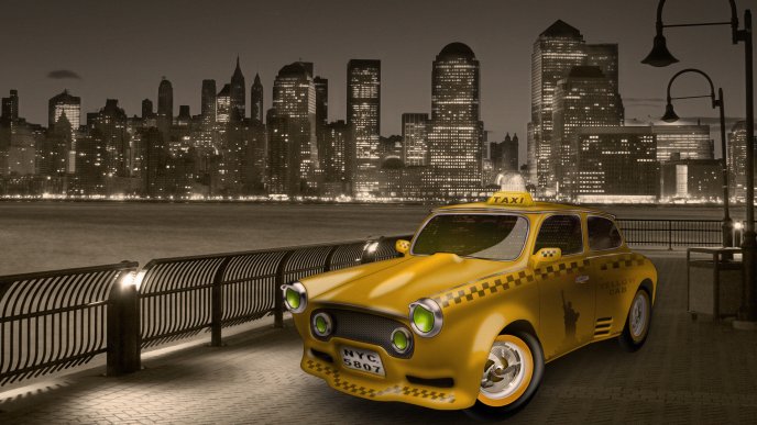 Yellow taxi from New Jersey, New York