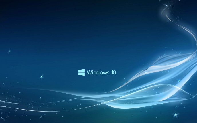 Creative Windows 10 wallpaper - HD blue image