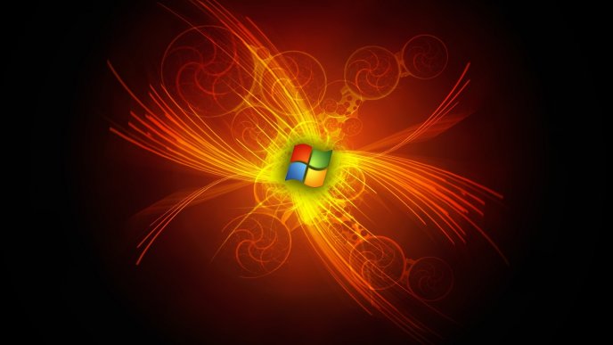 Microsoft Windows logo - Art design wallpaper