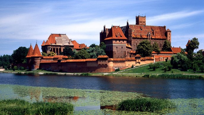 The Malbork Castle from Poland - beautiful architecture