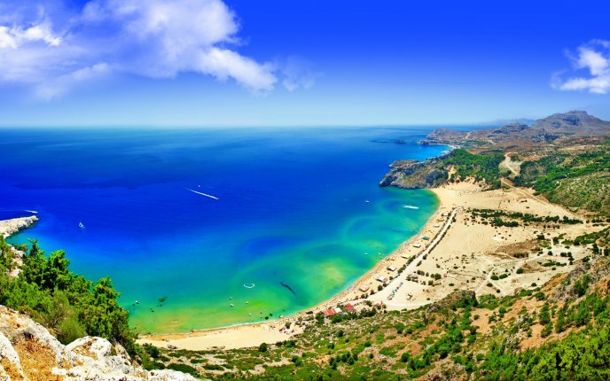 Wonderful place for summer holiday - beach and water
