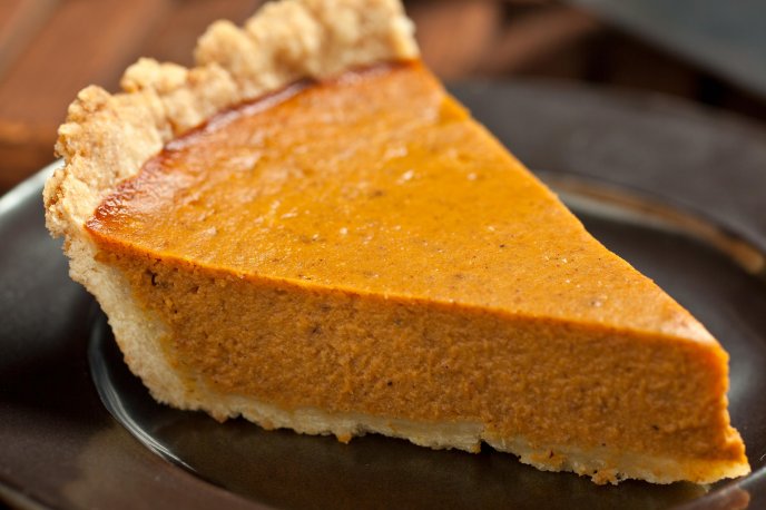 Autumn fruits and delicious pumpkin pie - HD food wallpaper
