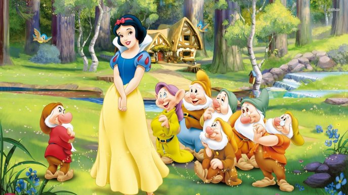 Perfect Cartoons for children - Snow white in the forest
