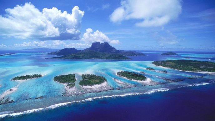 Wonderful islands in the ocean - Holiday summer day
