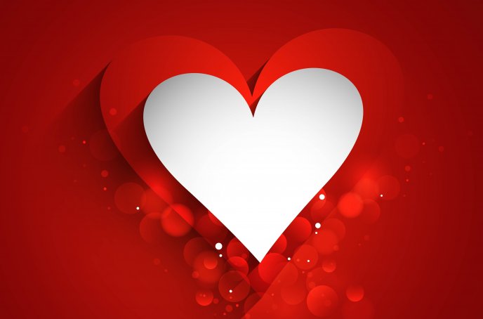 3D paper heart HD wallpaper - Happy Valentine's Day
