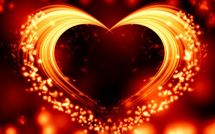 The fire from your heart - Love is everywhere Valentines Day