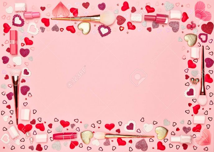 Be beautiful on February 14th - Love makeup Valentines Day