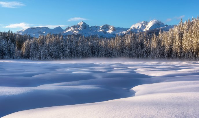 Wonderful winter season time snow white - HD wallpaper