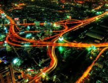 City Roads at Night