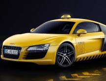 Audi R8 yellow cab