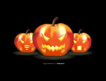 Various Halloween pumpkins-shapes