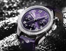 Omega Seamater watch purple screen