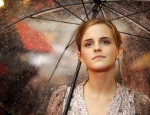 Emma Charlotte Duerre Watson in the rain