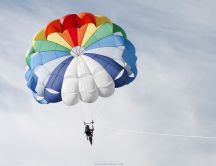 Parachuting HD wallpaper