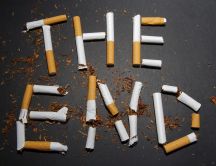 The end - written in cigarettes