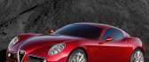 Red Alfa Romeo 8C Competizione - side view