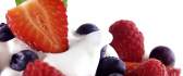 Delicious fruit salad - strawberry, blackberry, raspberry