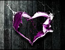 Abstract love - purple heart