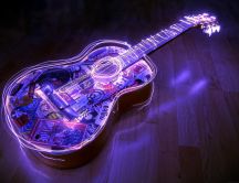 Creative guitar - 3D music art