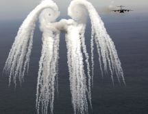 Aircraft smoke - art