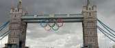 Olympic games London 2012 - Olympic circles, London bridge
