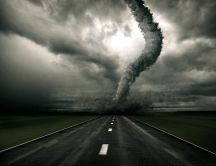 A tornado on the way HD wallpaper