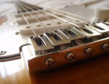Macro guitar strings - HD wallpaper