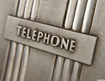 Steel engraving Wall - Message - Telephone