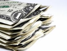 Stack of money - one dollar HD wallpaper